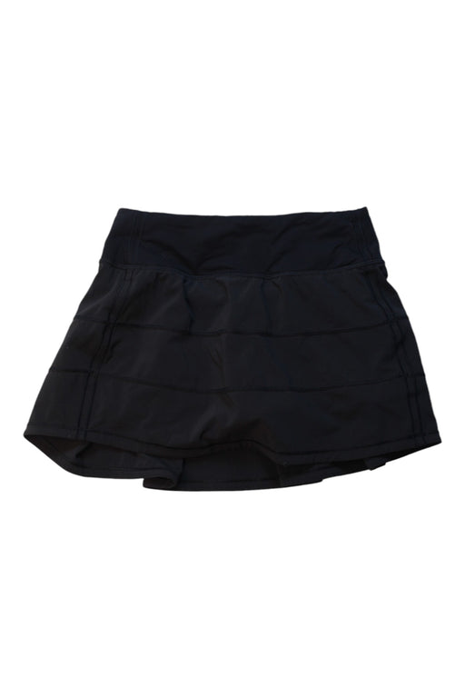 A Black Skorts from Lululemon in size 8Y for girl. (Front View)