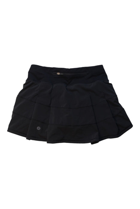 A Black Skorts from Lululemon in size 8Y for girl. (Back View)