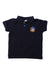 A Navy Short Sleeve Polos from Seed in size 3T for boy. (Front View)