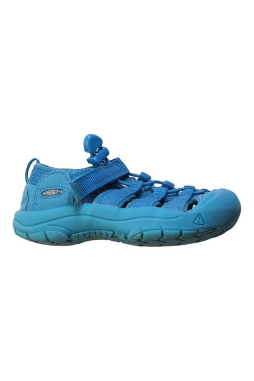 A Blue Sandals from Keen in size 5T for boy. (Front View)