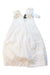 A White Sleeveless Dresses from Velveteen in size 8Y for girl. (Front View)