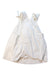 A White Sleeveless Dresses from Velveteen in size 8Y for girl. (Back View)