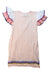 A Pink Sleeveless Dresses from Velveteen in size 8Y for girl. (Front View)