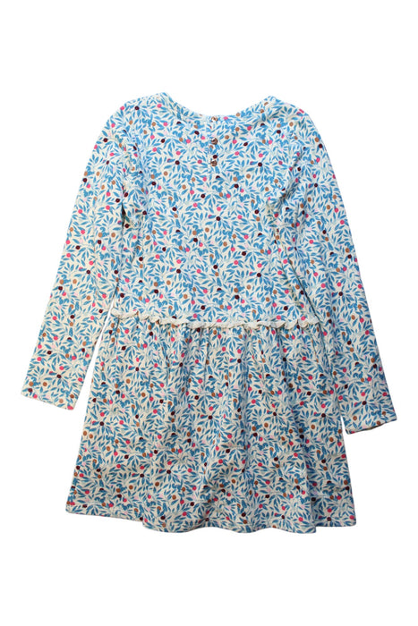 A Multicolour Long Sleeve Dresses from Petit Bateau in size 10Y for girl. (Back View)