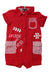 A Red Short Sleeve Rompers from Ferrari in size 6T for boy. (Front View)