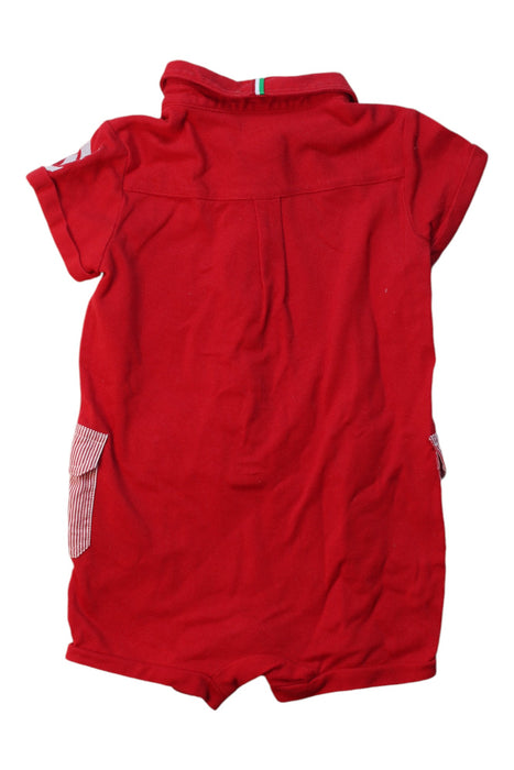 A Red Short Sleeve Rompers from Ferrari in size 6T for boy. (Back View)