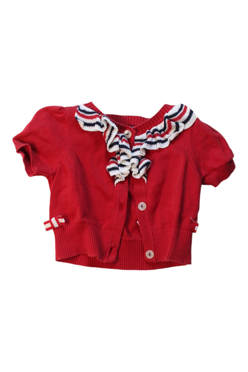 A Red Short Sleeve Tops from Nicholas & Bears in size 6-12M for girl. (Front View)