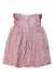 A Pink Sleeveless Dresses from Petit Bateau in size 6-12M for girl. (Back View)