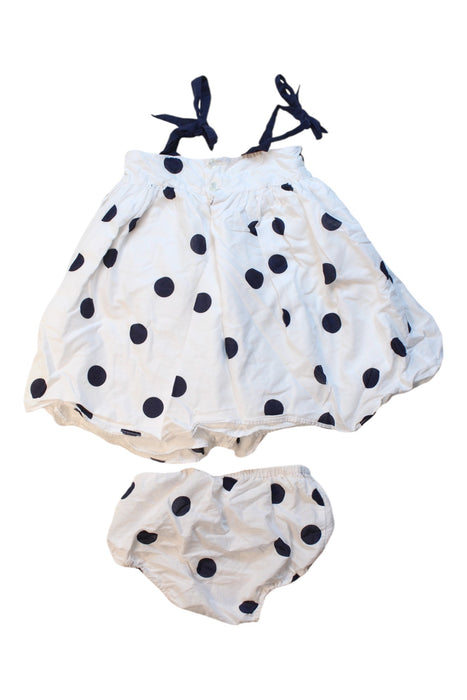 A White Bloomers from Jacadi in size 6-12M for girl. (Back View)