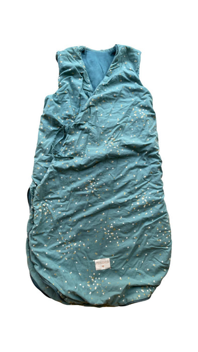 A Teal Sleepsacs from Nobodinoz in size 18-24M for neutral. (Front View)