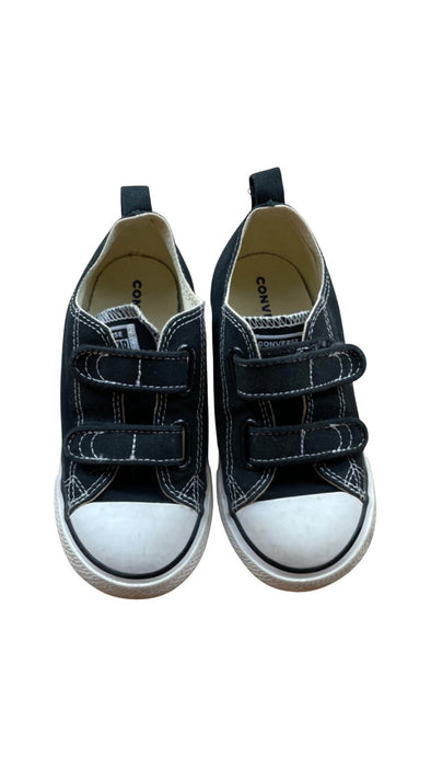 A Black Sneakers from Converse in size 4T for neutral. (Front View)