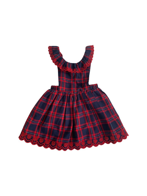 A Red Sleeveless Dresses from Janie & Jack in size 12-18M for girl. (Front View)