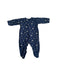 A Navy Onesies from Petit Bateau in size 6-12M for neutral. (Back View)