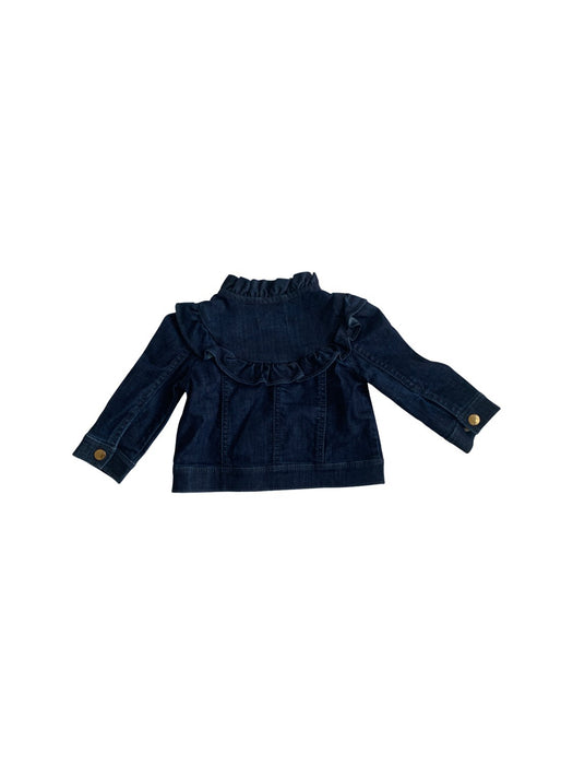 A Navy Lightweight Jackets from Janie & Jack in size 6-12M for girl. (Back View)