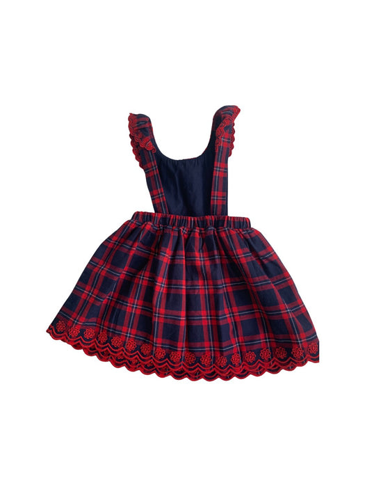 A Red Sleeveless Dresses from Janie & Jack in size 12-18M for girl. (Back View)