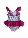 A Pink Swimsuits from Primigi in size 6-12M for girl. (Back View)