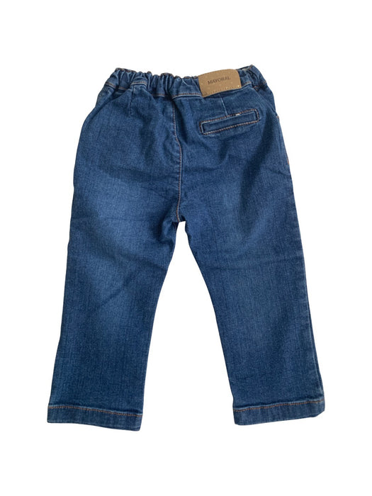 A Blue Jeans from Mayoral in size 12-18M for neutral. (Back View)