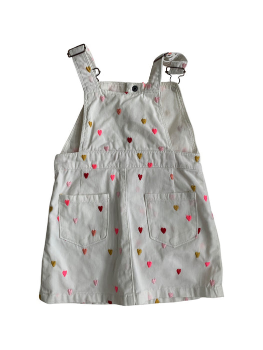 A White Overall Dresses from Du Pareil au même in size 3T for girl. (Back View)