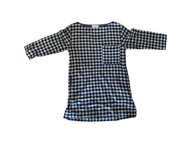 A Blue Long Sleeve Dresses from Bellerose in size 6T for girl. (Front View)