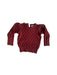 A Burgundy Knit Sweaters from Janie & Jack in size 12-18M for girl. (Front View)