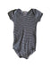 A Black Short Sleeve Bodysuits from Petit Bateau in size 12-18M for neutral. (Front View)