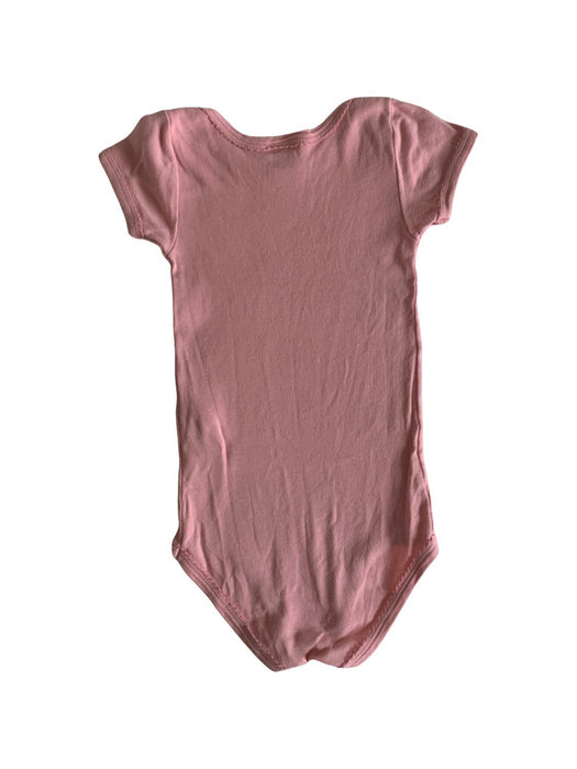 A Pink Short Sleeve Bodysuits from Petit Bateau in size 12-18M for girl. (Back View)