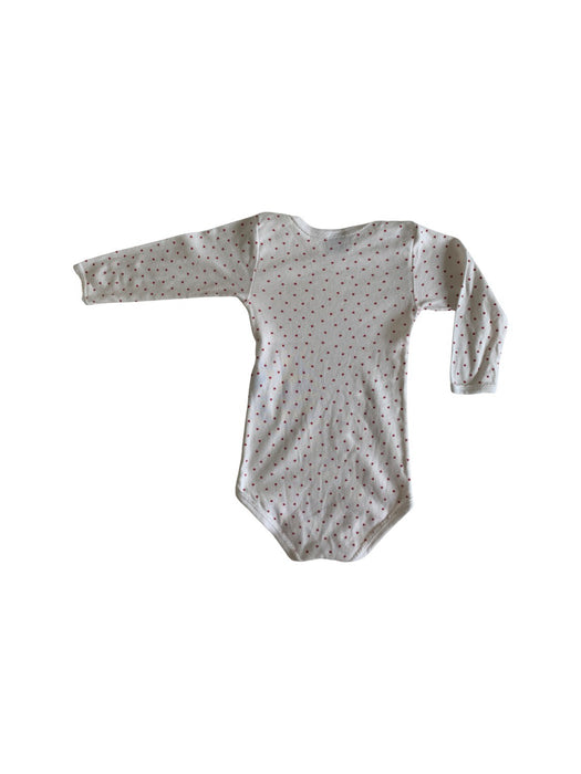 A Beige Long Sleeve Bodysuits from Petit Bateau in size 12-18M for girl. (Back View)