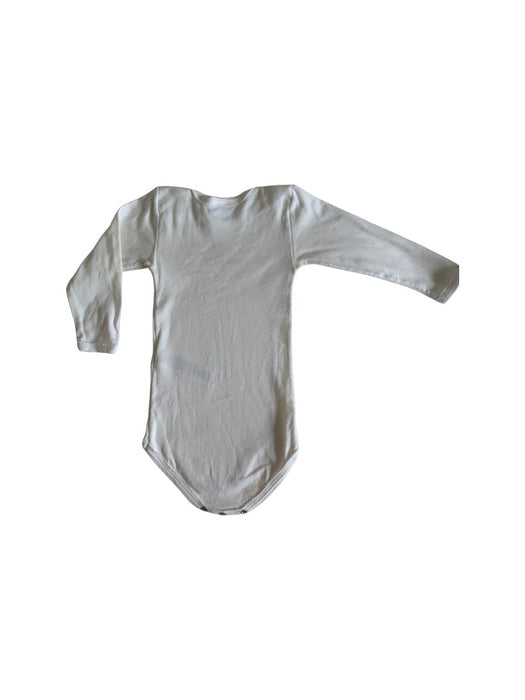 A White Long Sleeve Bodysuits from Petit Bateau in size 12-18M for girl. (Back View)