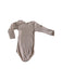 A Beige Long Sleeve Bodysuits from Petit Bateau in size 12-18M for girl. (Back View)