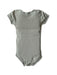 A Green Short Sleeve Bodysuits from Petit Bateau in size 12-18M for neutral. (Back View)