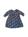 A Blue Long Sleeve Dresses from Monoprix in size 6T for girl. (Front View)