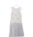 A Grey Sleeveless Dresses from Seed in size 6T for girl. (Front View)
