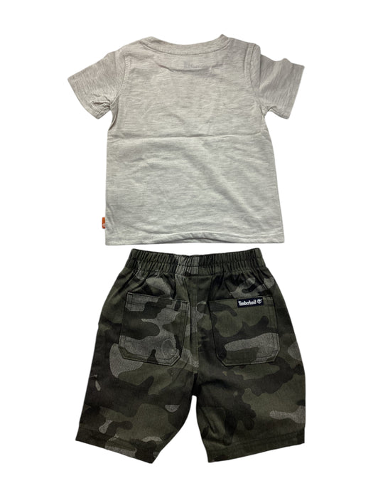 A Grey Shorts Sets from Timberland in size 2T for neutral. (Back View)