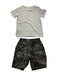 A Grey Shorts Sets from Timberland in size 2T for neutral. (Back View)