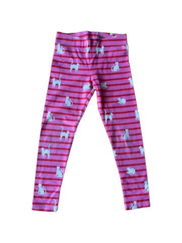 A Pink Leggings from Boden in size 6T for girl. (Front View)