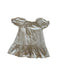 A Beige Short Sleeve Dresses from Seed in size 6T for girl. (Back View)