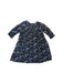 A Blue Long Sleeve Dresses from Monoprix in size 6T for girl. (Back View)