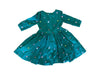 A Green Long Sleeve Dresses from Boden in size 6T for girl. (Back View)