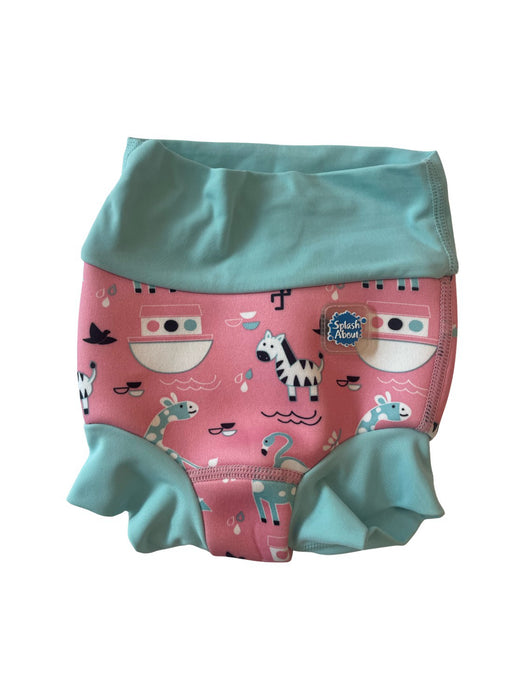 A Pink Swim Diapers from Splash About in size 0-3M for girl. (Front View)