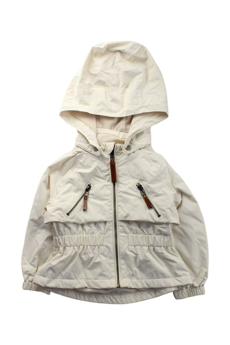 A Ivory Lightweight Jackets from Mini A Ture in size 2T for neutral. (Front View)