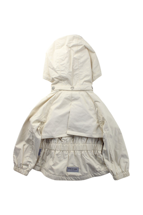 A Ivory Lightweight Jackets from Mini A Ture in size 2T for neutral. (Back View)