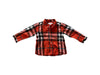 A Black Long Sleeve Shirts from Burberry in size 12-18M for boy. (Front View)