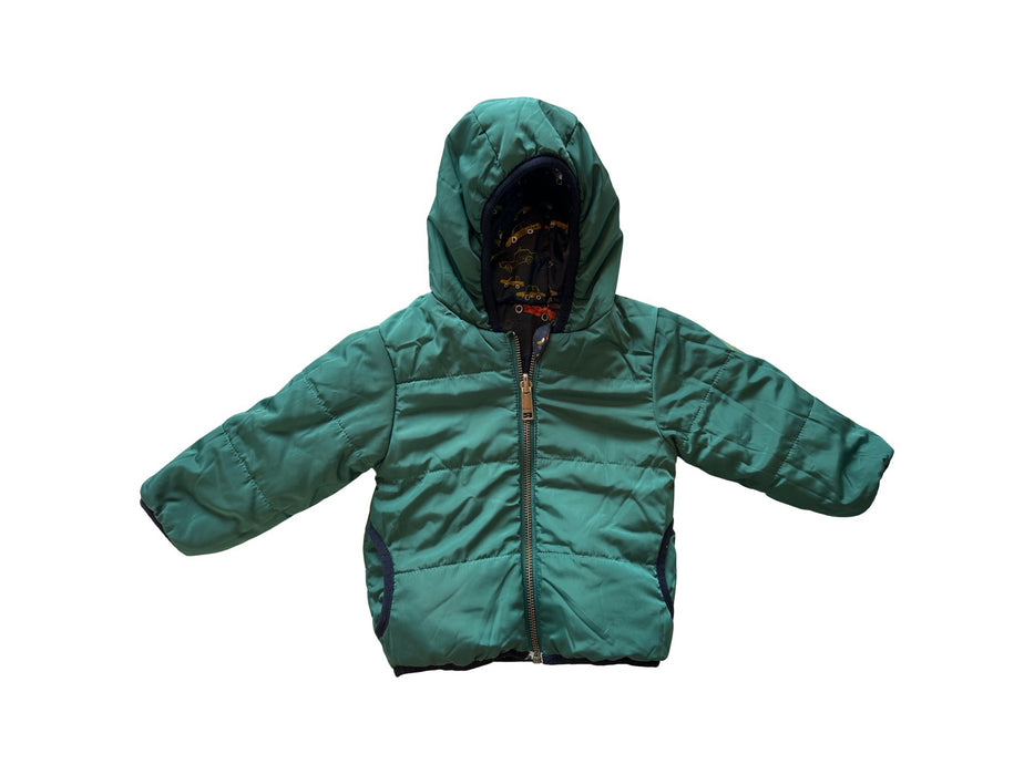 A Green Puffer/Quilted Jackets from Paul Smith in size 6-12M for boy. (Front View)