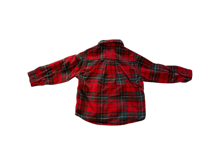 A Red Long Sleeve Shirts from Miki House in size 2T for boy. (Back View)