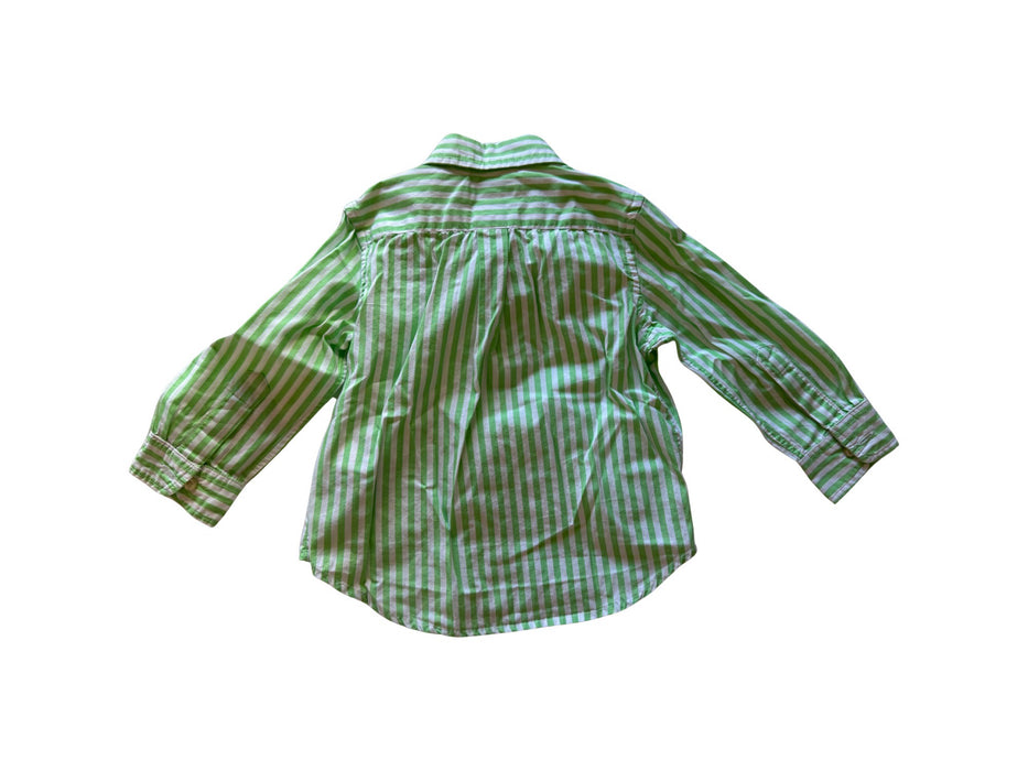 A Green Long Sleeve Shirts from Polo Ralph Lauren in size 12-18M for boy. (Back View)