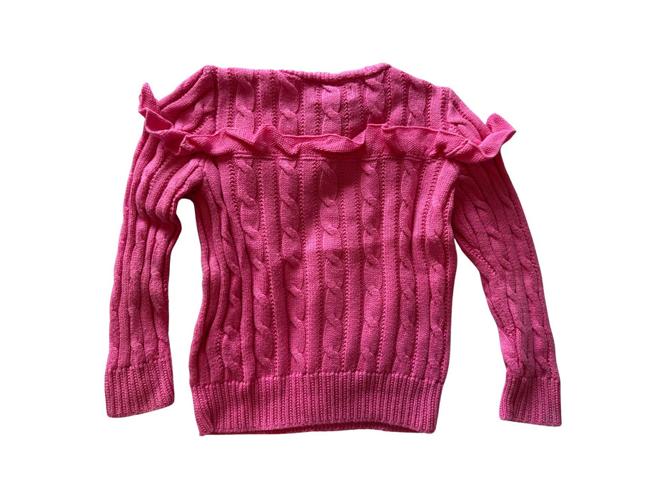 A Pink Knit Sweaters from Polo Ralph Lauren in size 4T for girl. (Back View)