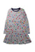 A Multicolour Long Sleeve Dresses from Joules in size 7Y for girl. (Front View)