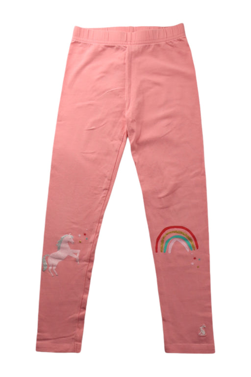 A Pink Leggings from Joules in size 6T for girl. (Front View)