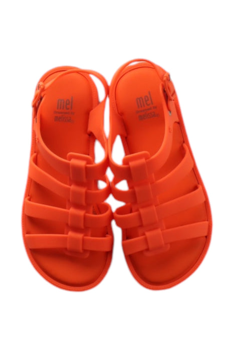 A Orange Sandals from Melissa in size 7Y for neutral. (Back View)