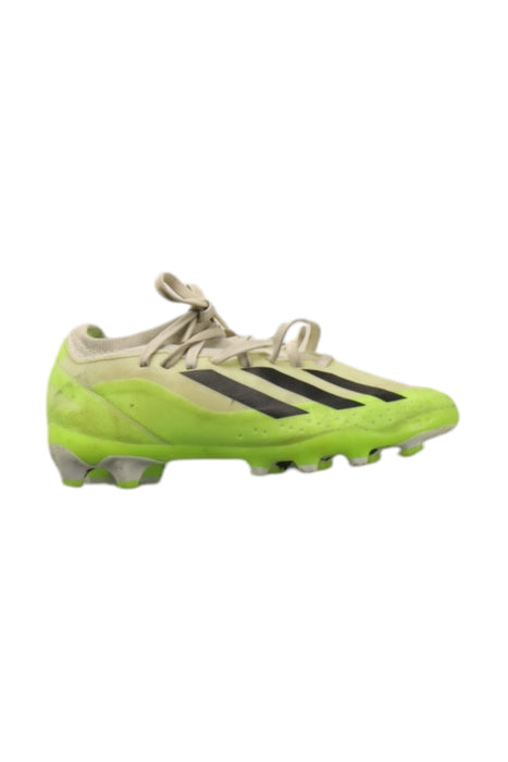 A Green Cleats/Soccer Shoes from Adidas in size 6T for neutral. (Front View)